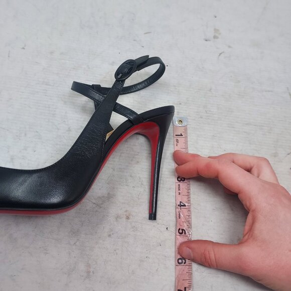 Christian Louboutin Black Jenlove Ankle Strap Pointed Toe Pump - Picture 13 of 13